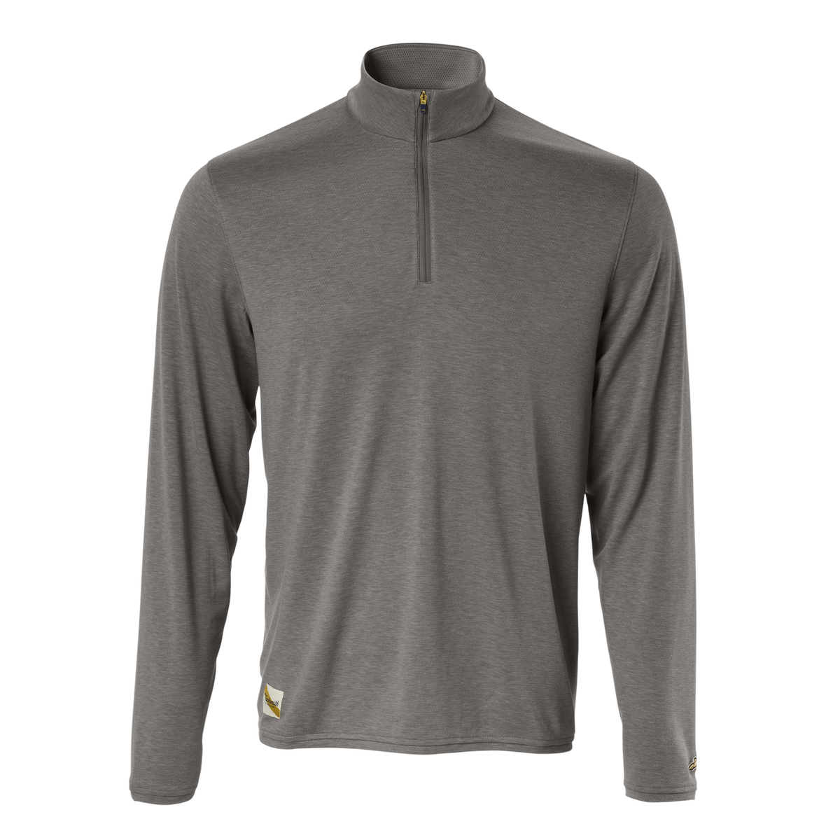 Tracksmith Men's Session Quarter Zip - Brushed Nickel