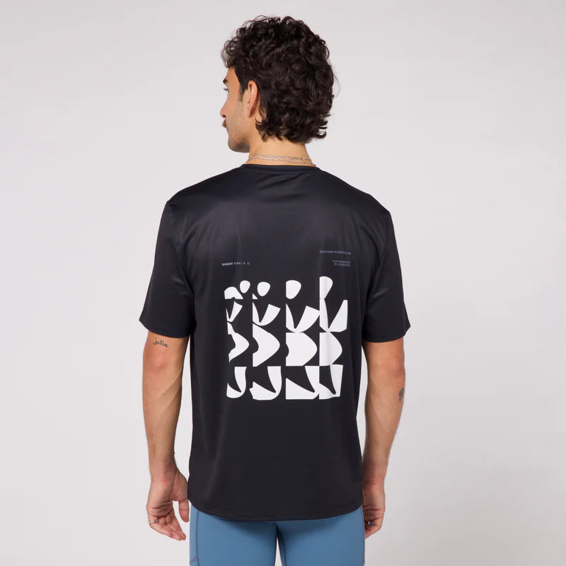 Runner Grid Drift™ Performance Tee - Black