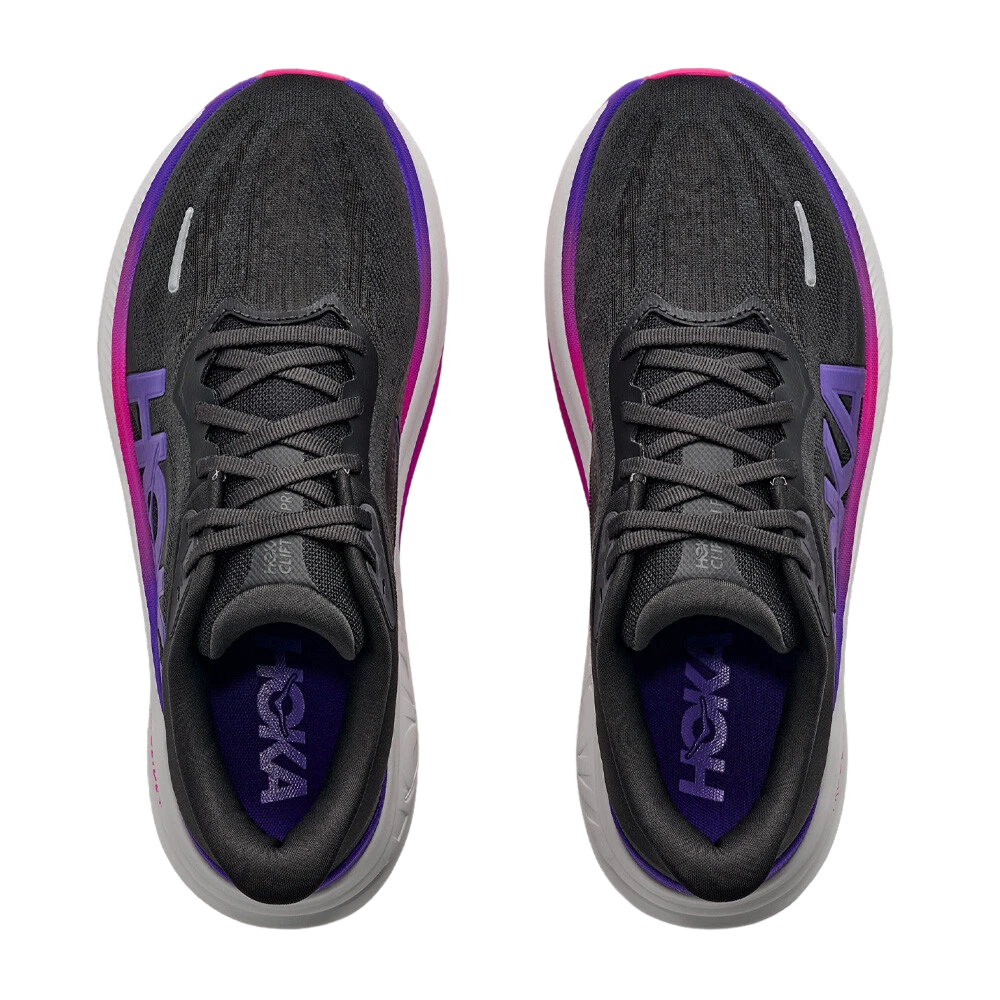 Hoka Women's Clifton Pro – Carbon Black / Cosmic Purple