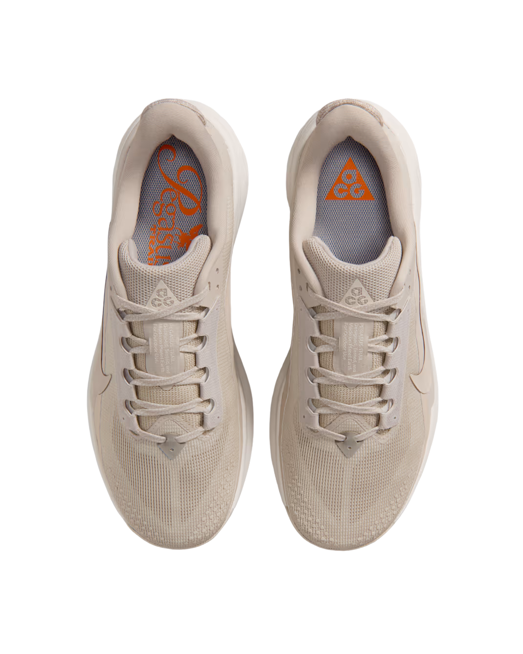 Nike Mens ACG Pegasus Trail – Cream II/Light Orewood Brown/Safety Orange/Cream II