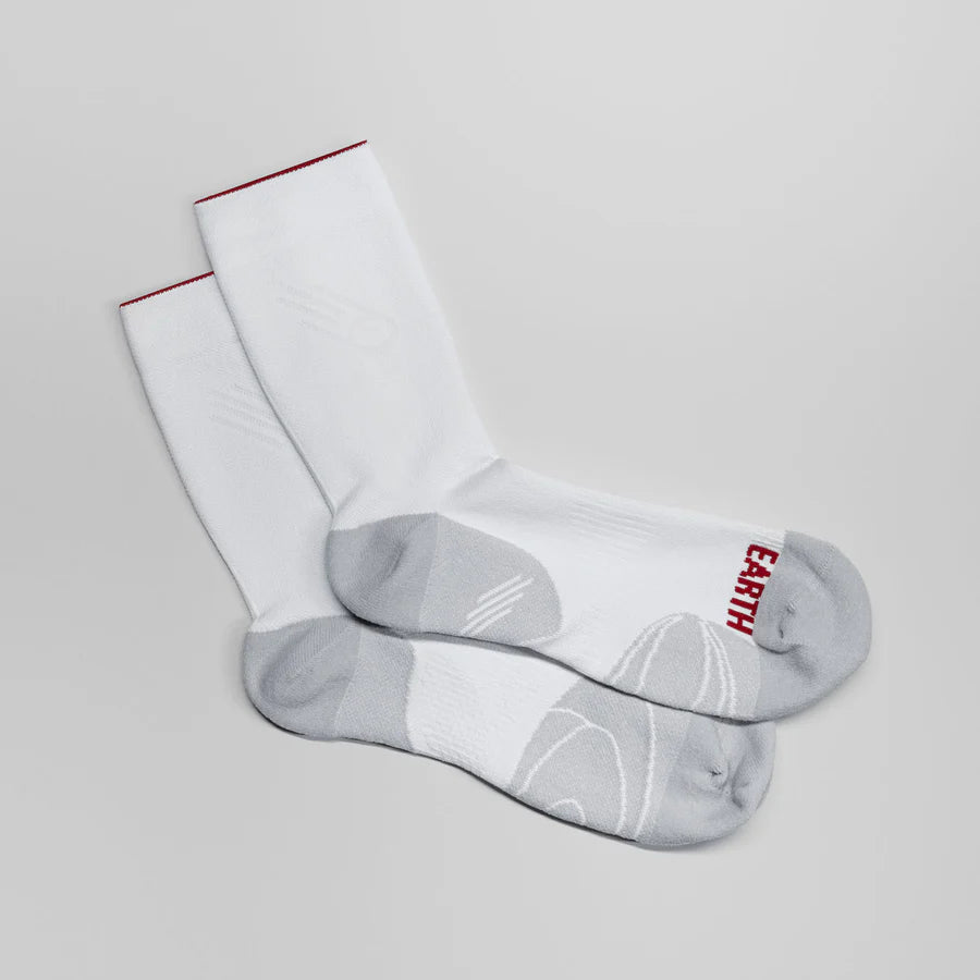 Near Earth Distance Running Sock - White