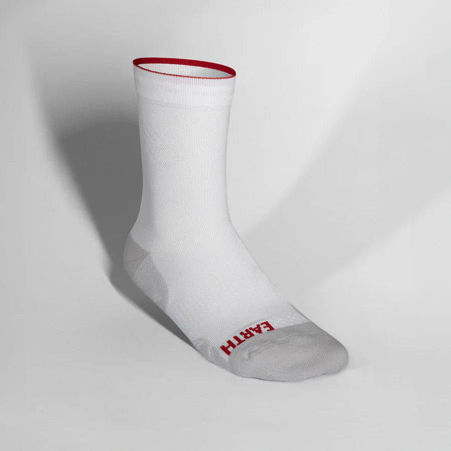 Near Earth Distance Running Sock - White