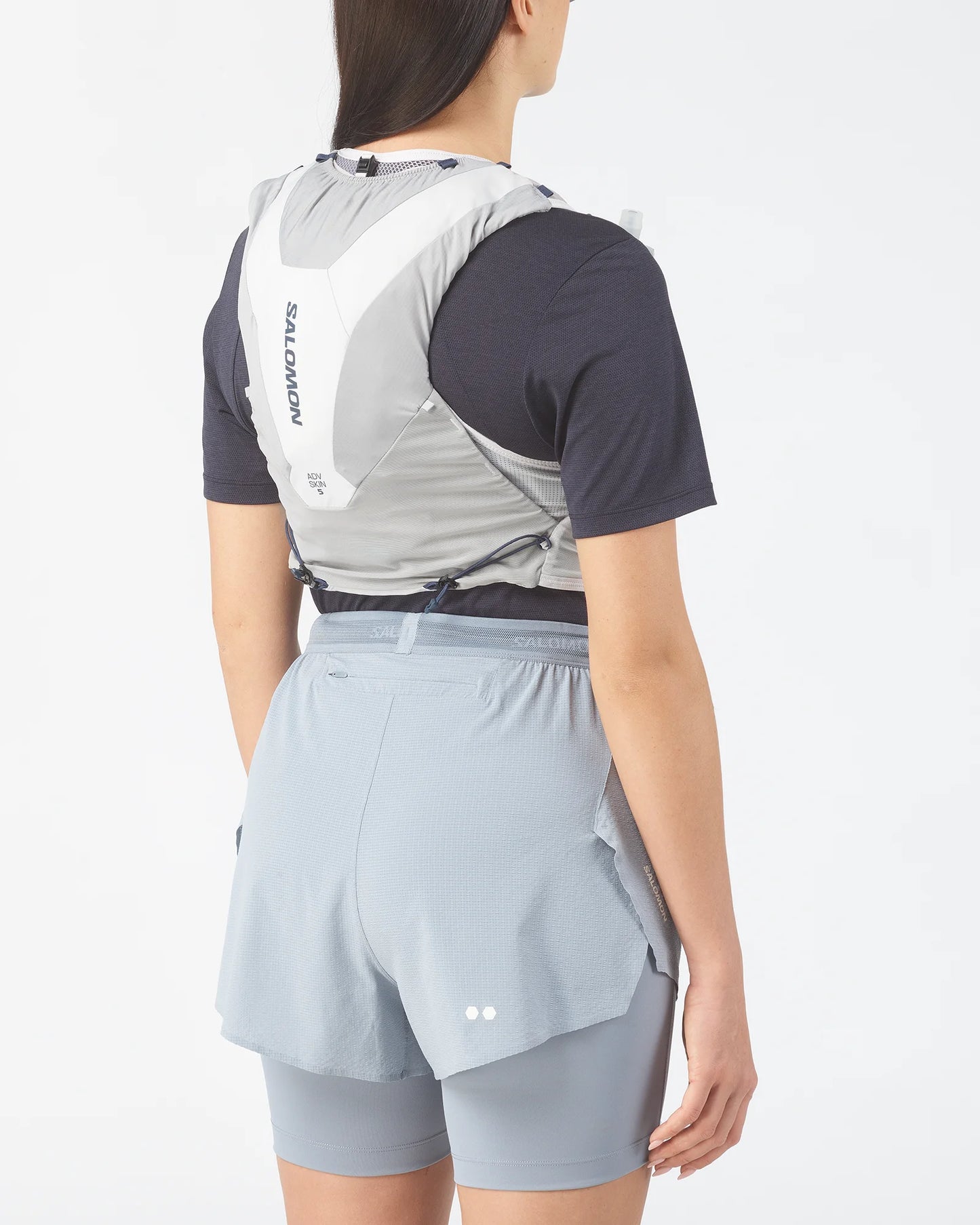 Salomon Adv Skin 5 Running Vest - Alloy / Gray Violet / Spellbound