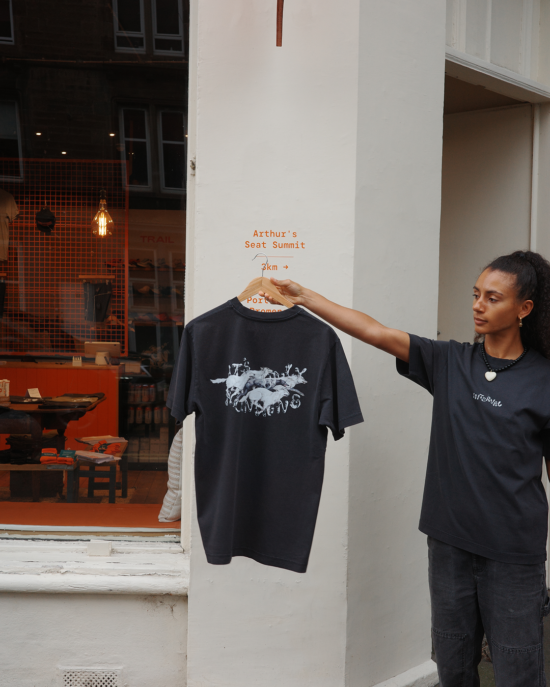 The Whippet amongst the Wolves – Black Tee