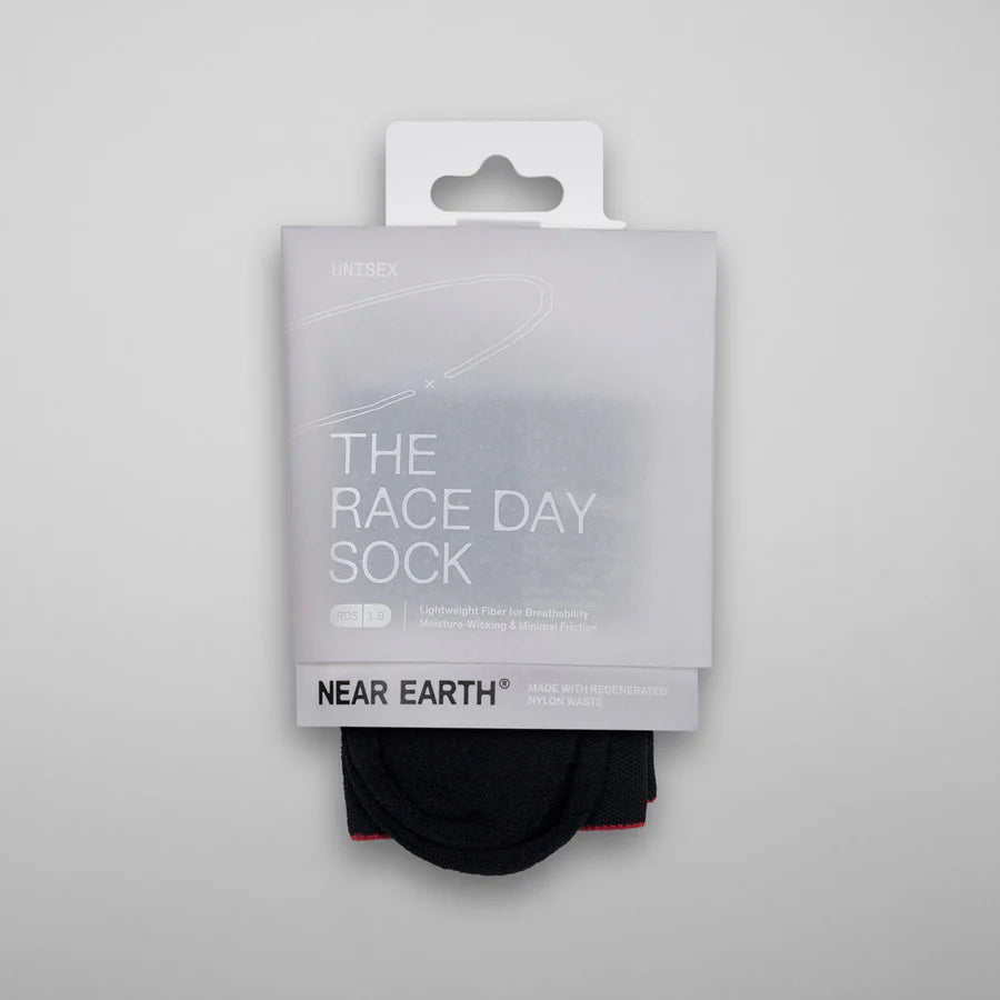 Near Earth Race Day Sock - Black