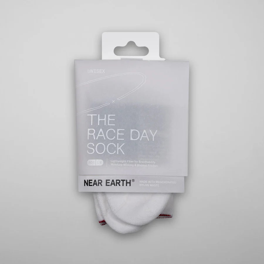 Near Earth Race Day Sock - White