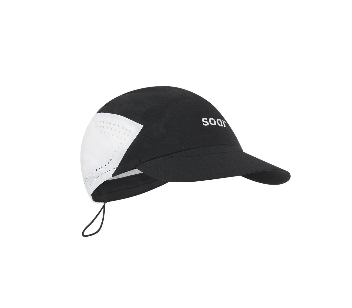Soar Run Cap – Black / White