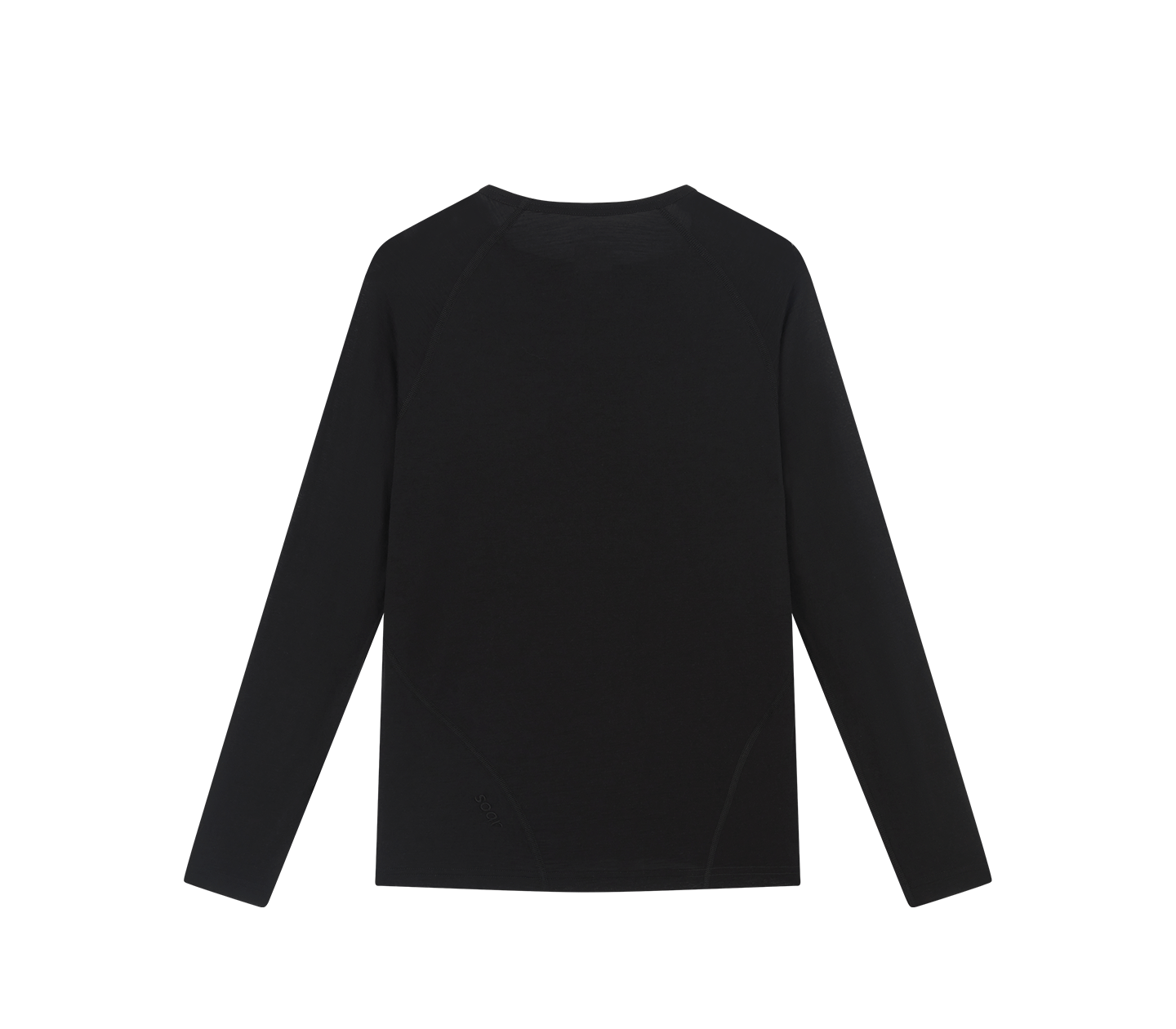 Soar Men's L/S Merino & Silk T-Shirt Base - Black