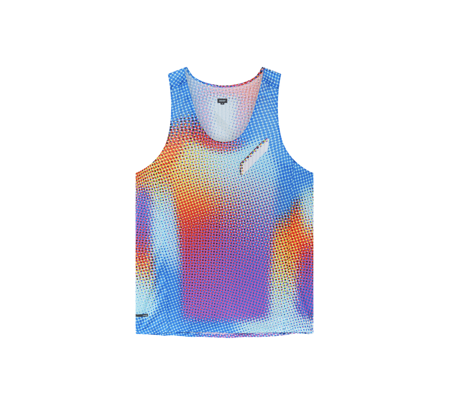 Soar Men's Race Vest - Rainbow Dot