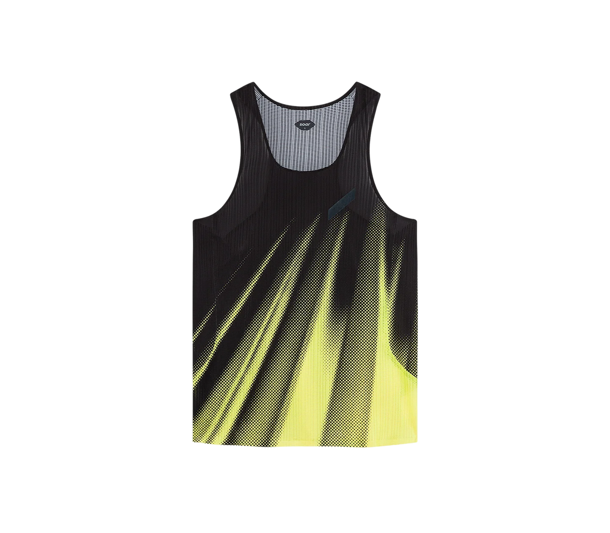 Soar Men's Race Vest 2.0 – Black / Yellow Stripe