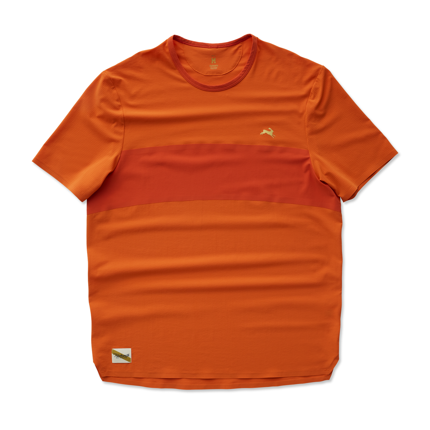 Tracksmith Men's Meridian Short Sleeve – Orangeade / Red Clay