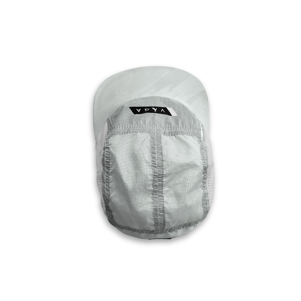 VAGA Wind Resistant Feather Racing Cap - Mist Grey / Light Grey / Black