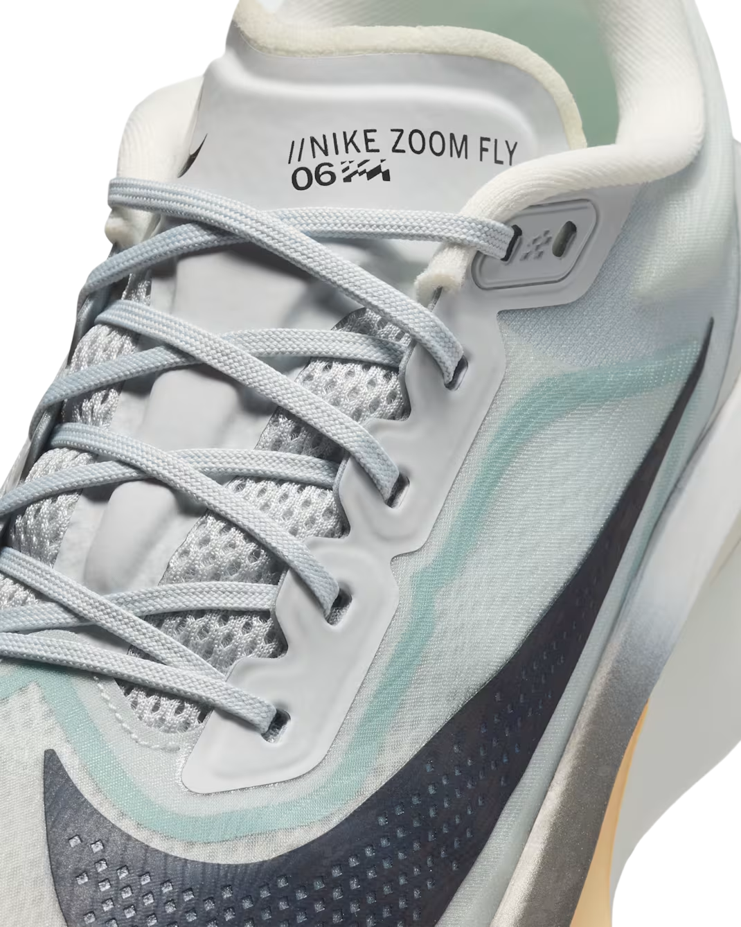 Nike Men's Zoom Fly 6 - Pure Platinum/Grey Fog/Ice Peach/Dark Obsidian
