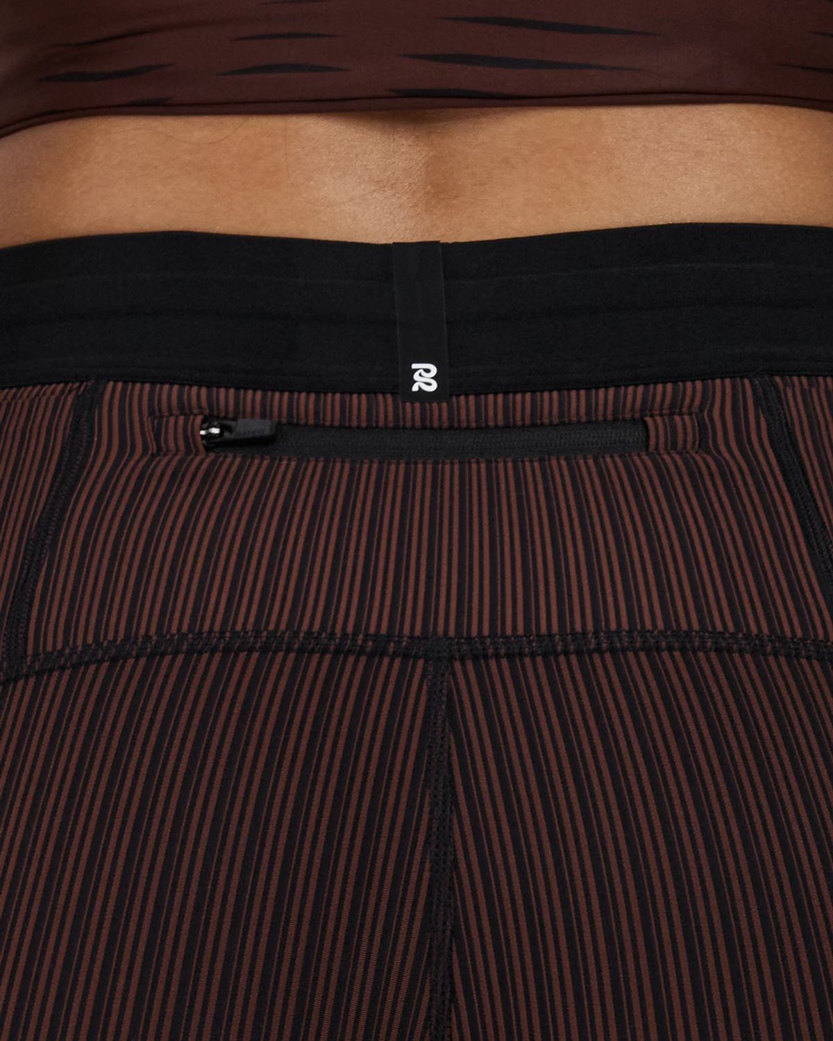 Bandit Women's Striped Cadence™ 5" Compression Shorts - Cacao / Black