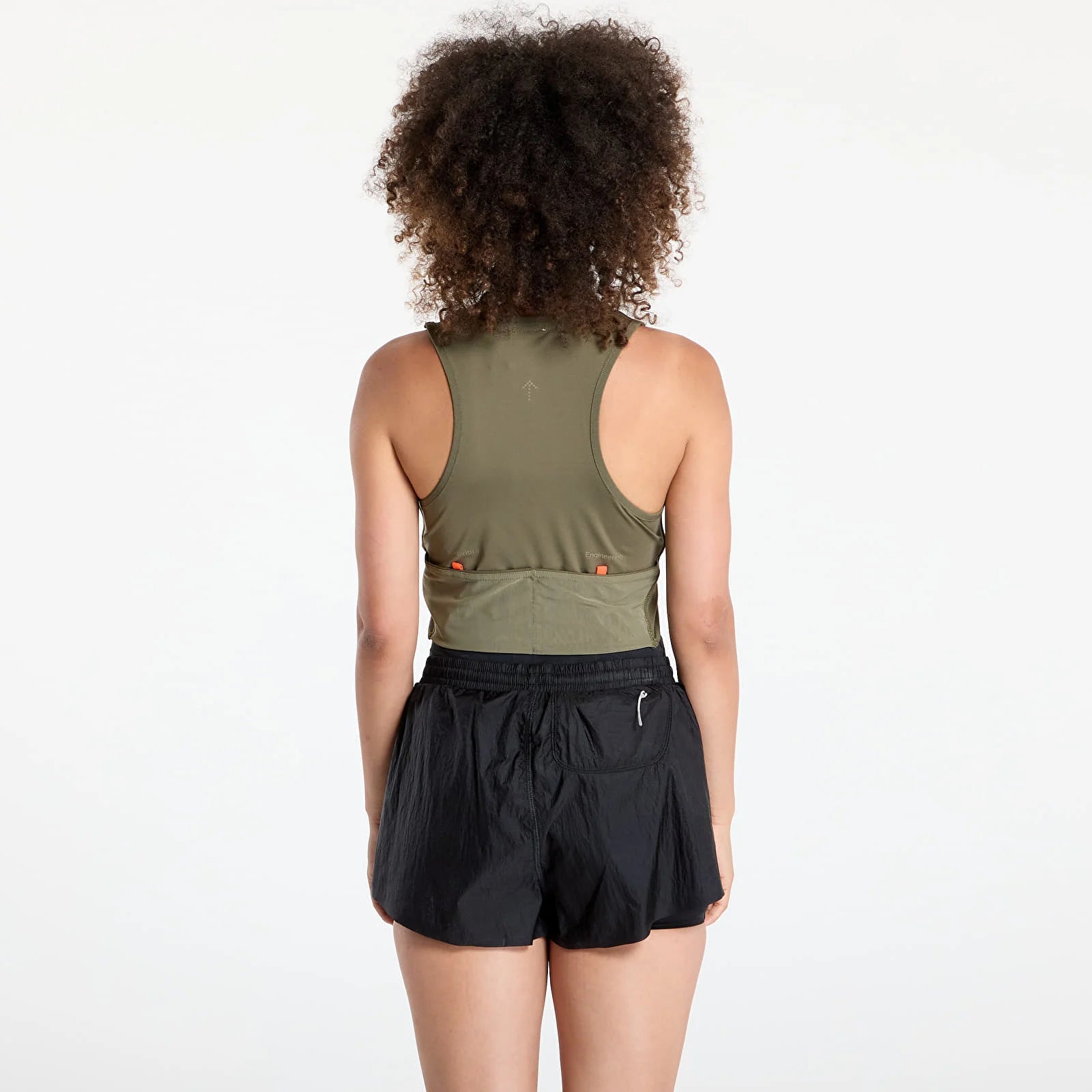 Adidas Adi365 H.Koumori Running Crop Top - Olive - Interval Running