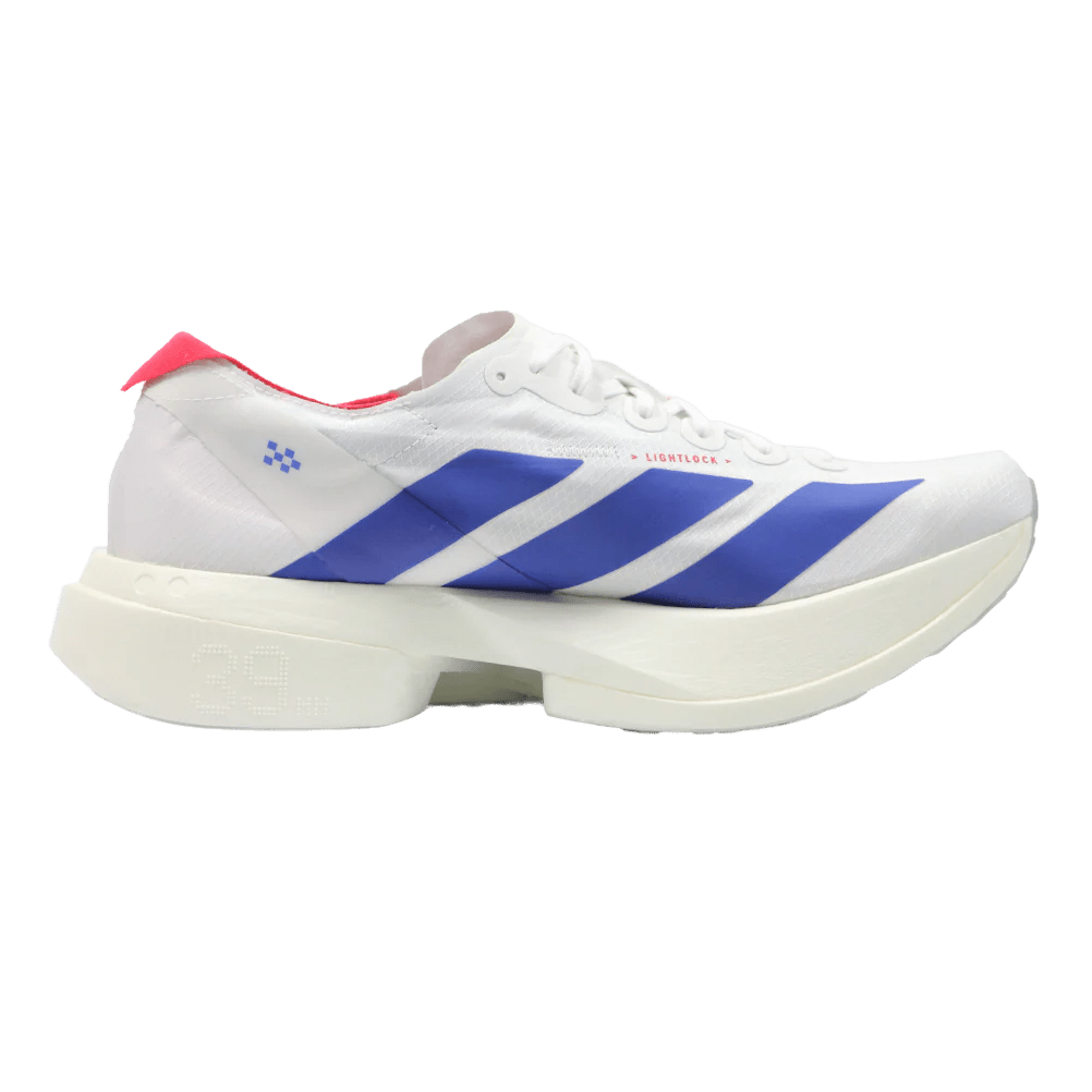 Adidas Men's Adizero Adios Pro 4 - Cloud White / Royal Blue / Pure Ruby - Interval Running