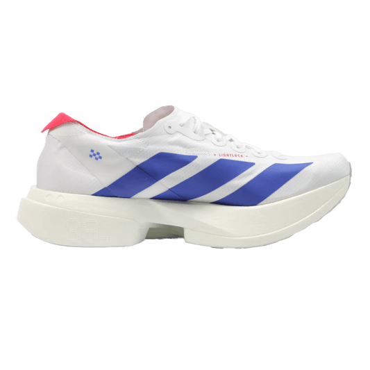 Adidas Men's Adizero Adios Pro 4 - Cloud White / Royal Blue / Pure Ruby - Interval Running