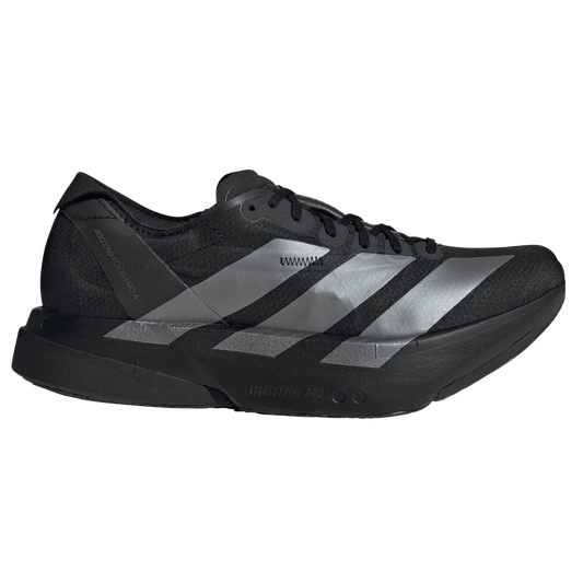Adidas Men's Adizero Adios Pro 4 - Core Black/Iron Metallic/Carbon - Interval Running