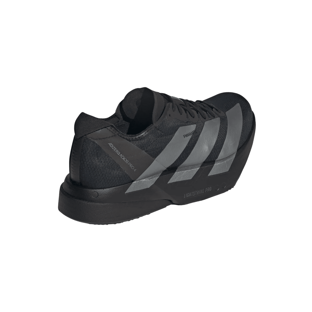 Adidas Men's Adizero Adios Pro 4 - Core Black/Iron Metallic/Carbon - Interval Running