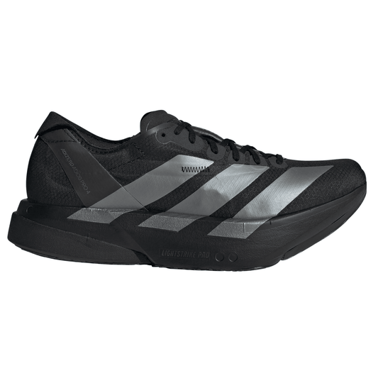 Adidas Men's Adizero Adios Pro 4 - Core Black/Iron Metallic/Carbon - Interval Running