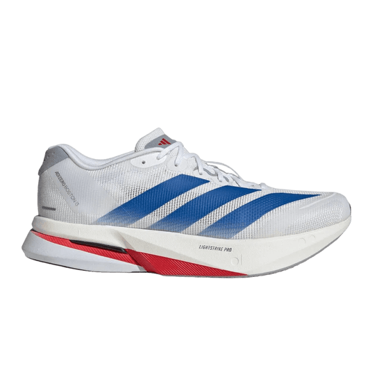 Adidas Men's Adizero Boston 13 – Cloud White / Team Royal Blue / Halo Silver - Interval Running