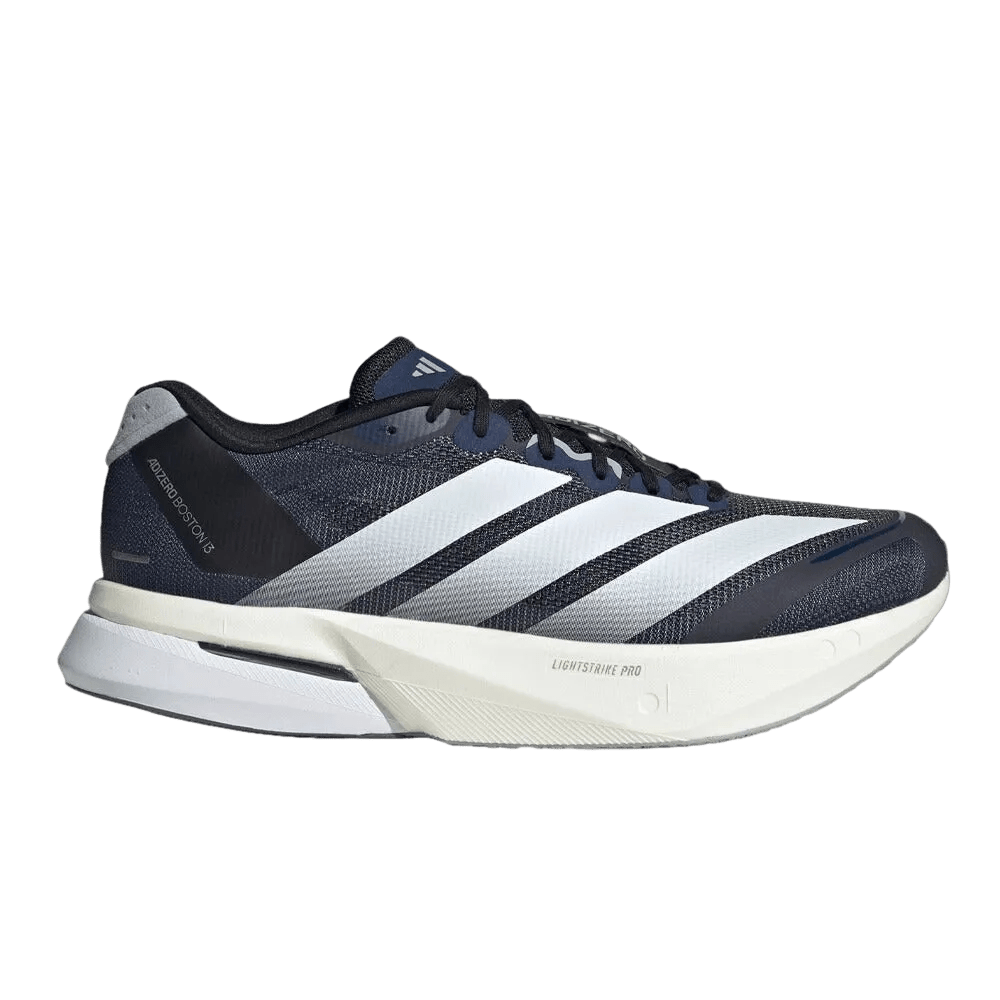 Adidas Men's Adizero Boston 13 – Core Black / Cloud White / Grey Five - Interval Running