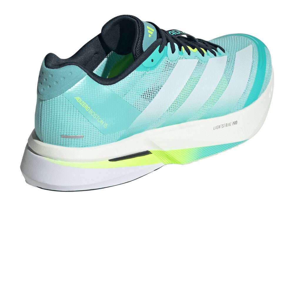 Adidas Men's Adizero Boston 13 – flash aqua / cloud white / lucid lemon - Interval Running
