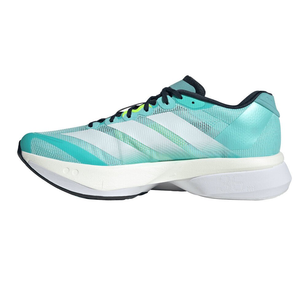 Adidas Men's Adizero Boston 13 – flash aqua / cloud white / lucid lemon - Interval Running