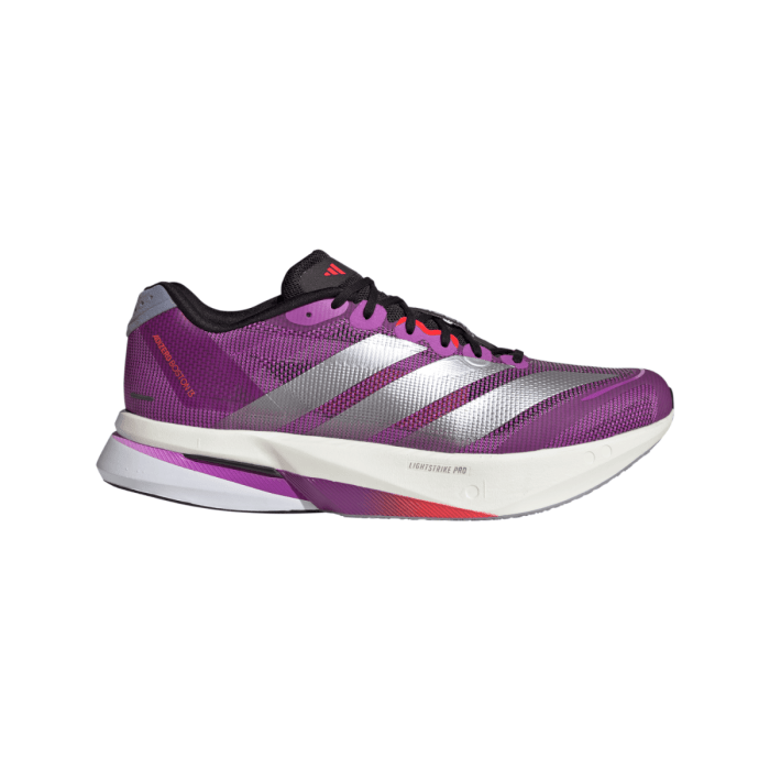 Adidas Men's Adizero Boston 13 – Purple Burst / Silver Met / Lucid Red - Interval Running