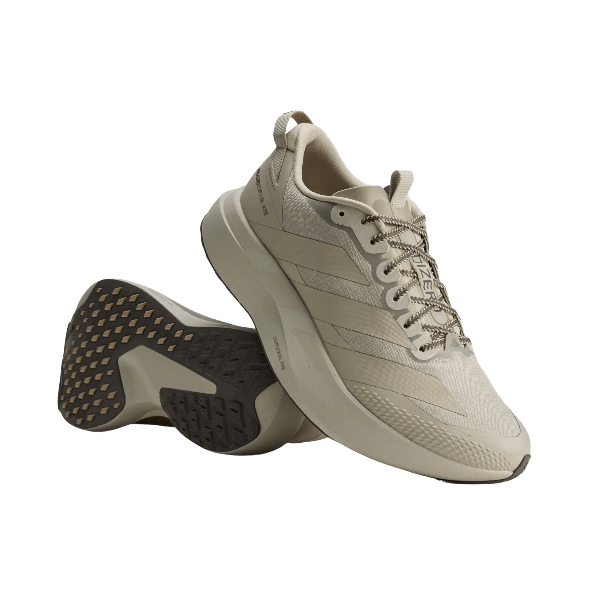 Adidas Men's Adizero Evo SL ATR - Putty Grey / Putty Grey / Grey Strata - Interval Running