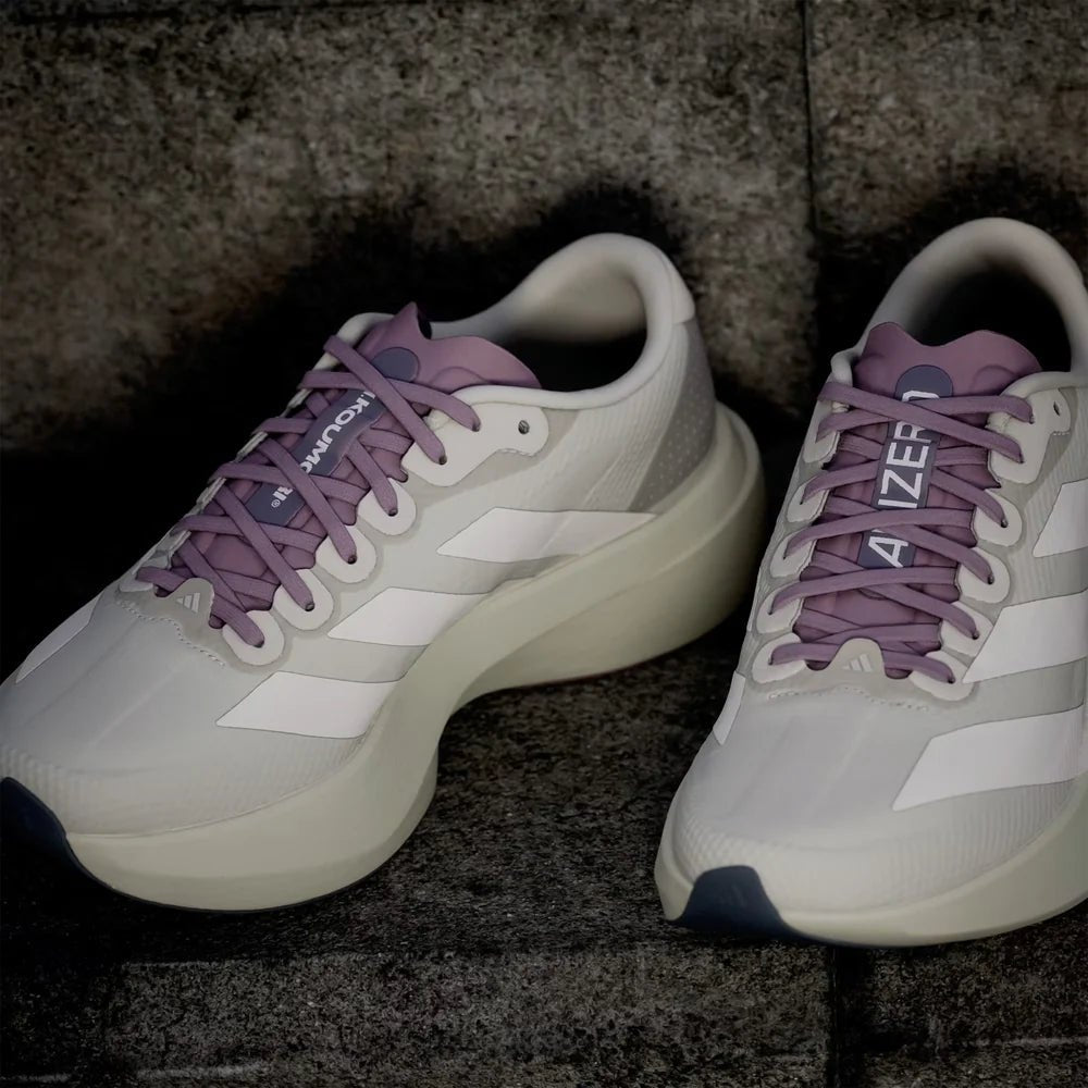 Adidas Men's Adizero Evo SL H.Koumori - Putty Grey / Alumina / Shadow Fig - Interval Running