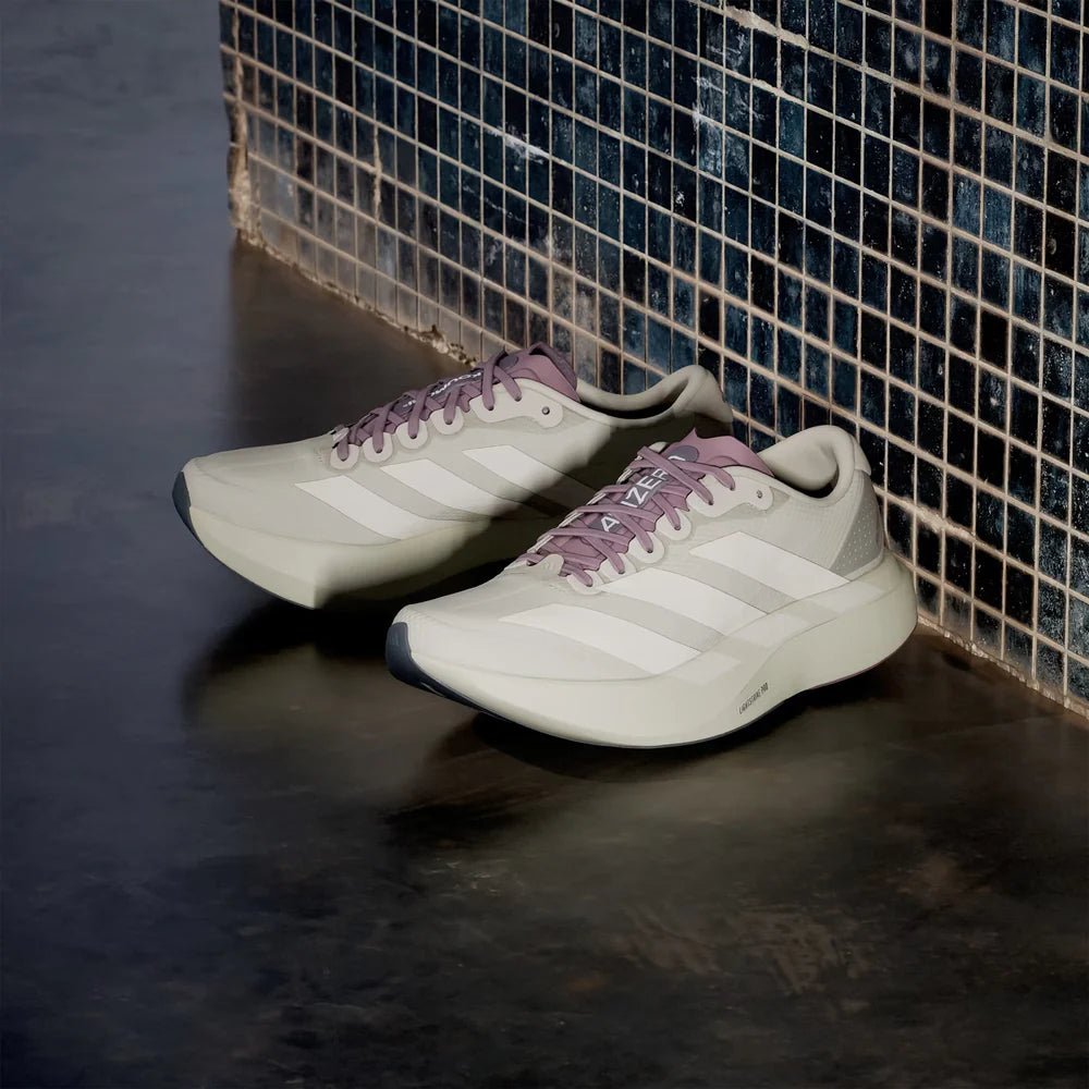 Adidas Men's Adizero Evo SL H.Koumori - Putty Grey / Alumina / Shadow Fig - Interval Running