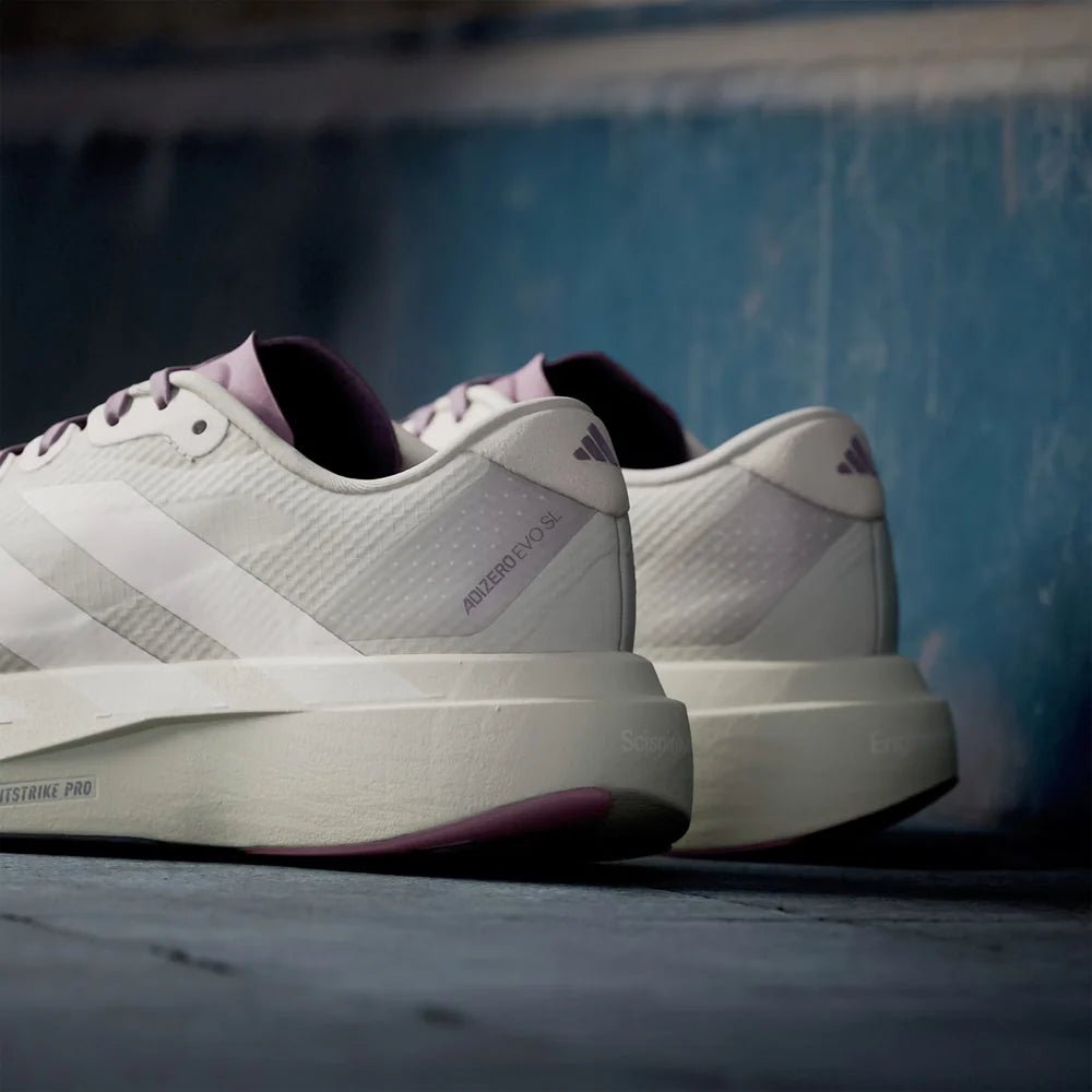 Adidas Men's Adizero Evo SL H.Koumori - Putty Grey / Alumina / Shadow Fig - Interval Running