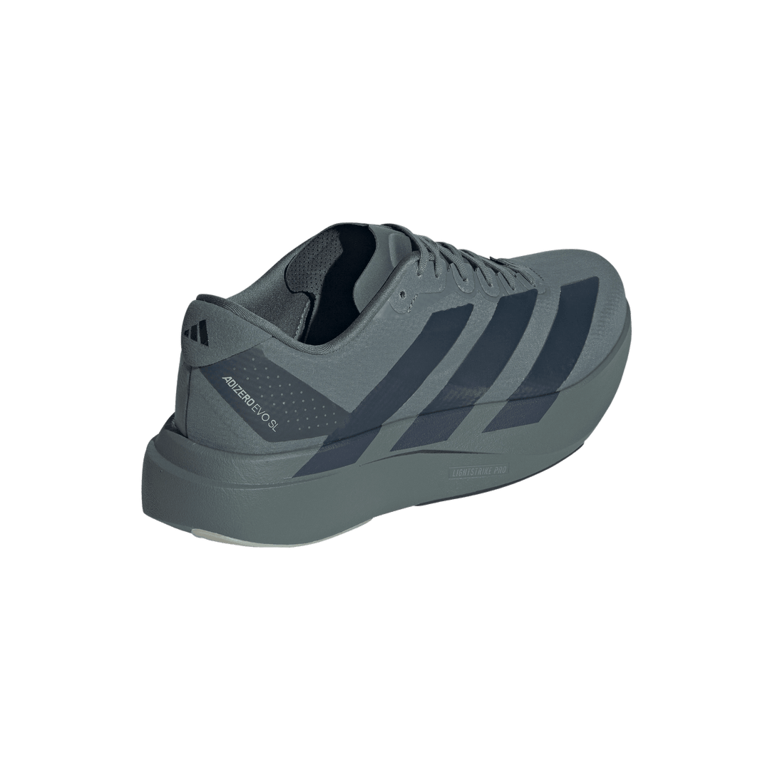Adidas Men's Adizero Evo SL Woven – Blue Oxide / Aurora Ink / Wonder Sage - Interval Running