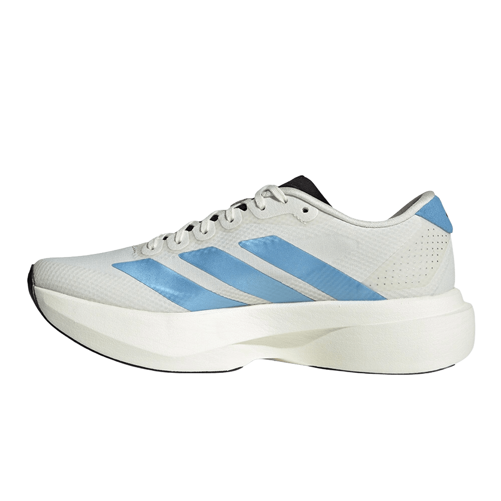 Adidas Men's Adizero Evo SL Woven – Off White / Light Blue / Off White - Interval Running