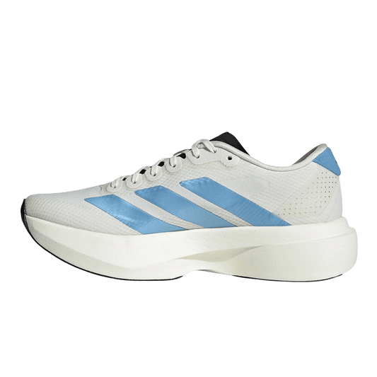 Adidas Men's Adizero Evo SL Woven – Off White / Light Blue / Off White - Interval Running