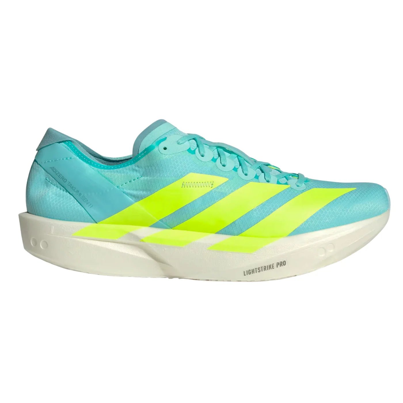 Adidas Men's Adizero Takumi Sen 11 - Flash Aqua / Zero Metalic / Mint Ton - Interval Running