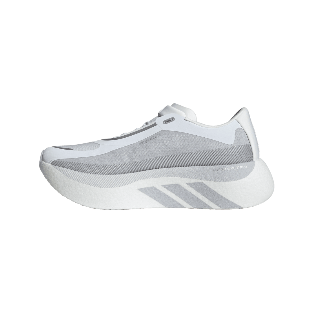 Adidas Men's Hyperboost Edge – White/Light Solid Grey/Silver Metallic - Interval Running