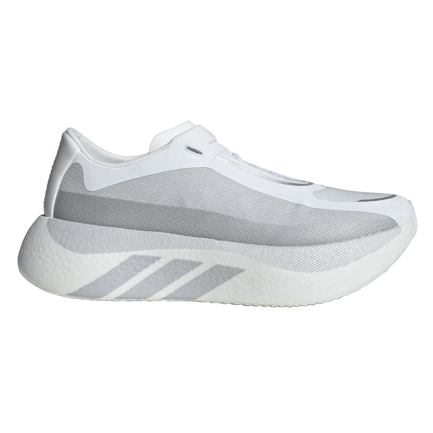 Adidas Men's Hyperboost Edge – White/Light Solid Grey/Silver Metallic - Interval Running