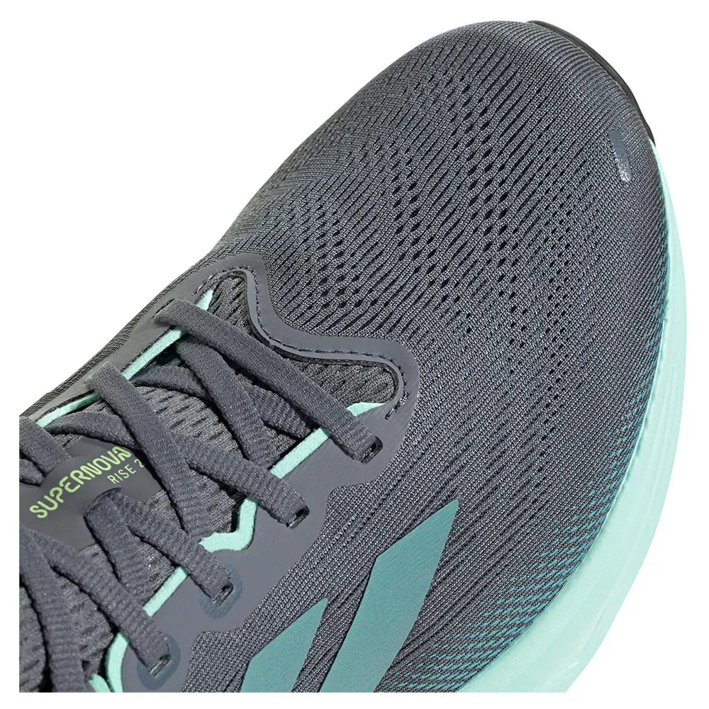 Adidas Men's Supernova Rise 2 - Blue / Mint Ton / Hi - Res Yellow - Interval Running