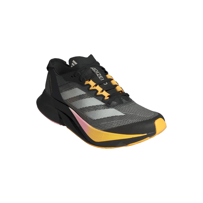 Adidas Women's Adizero Boston 12 - Core Black / Zero Metalic / Spark - Interval Running