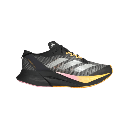 Adidas Women's Adizero Boston 12 - Core Black / Zero Metalic / Spark - Interval Running
