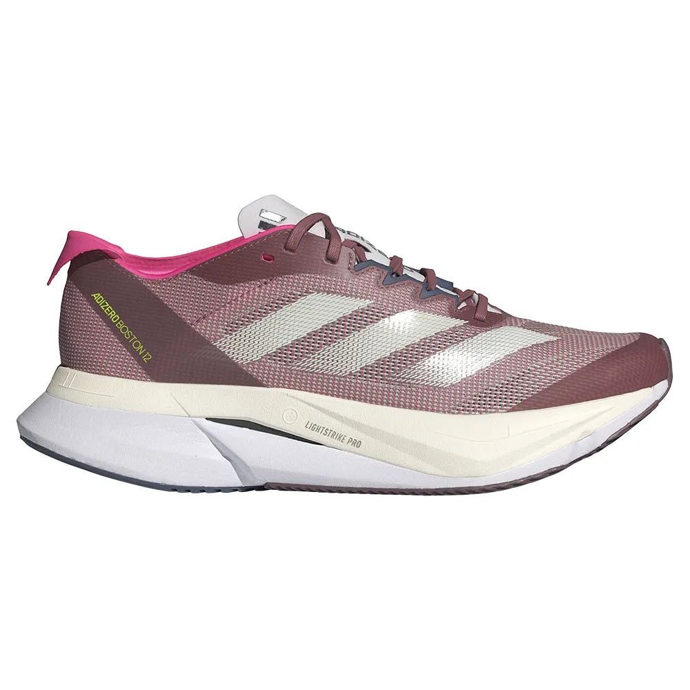 Adidas Women's Adizero Boston 12 - Preloved crimson / zero metallic / preloved ink - Interval Running