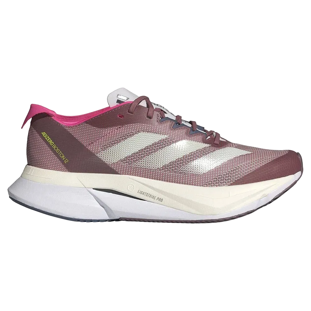 Adidas Women's Adizero Boston 12 - Preloved crimson / zero metallic / preloved ink - Interval Running
