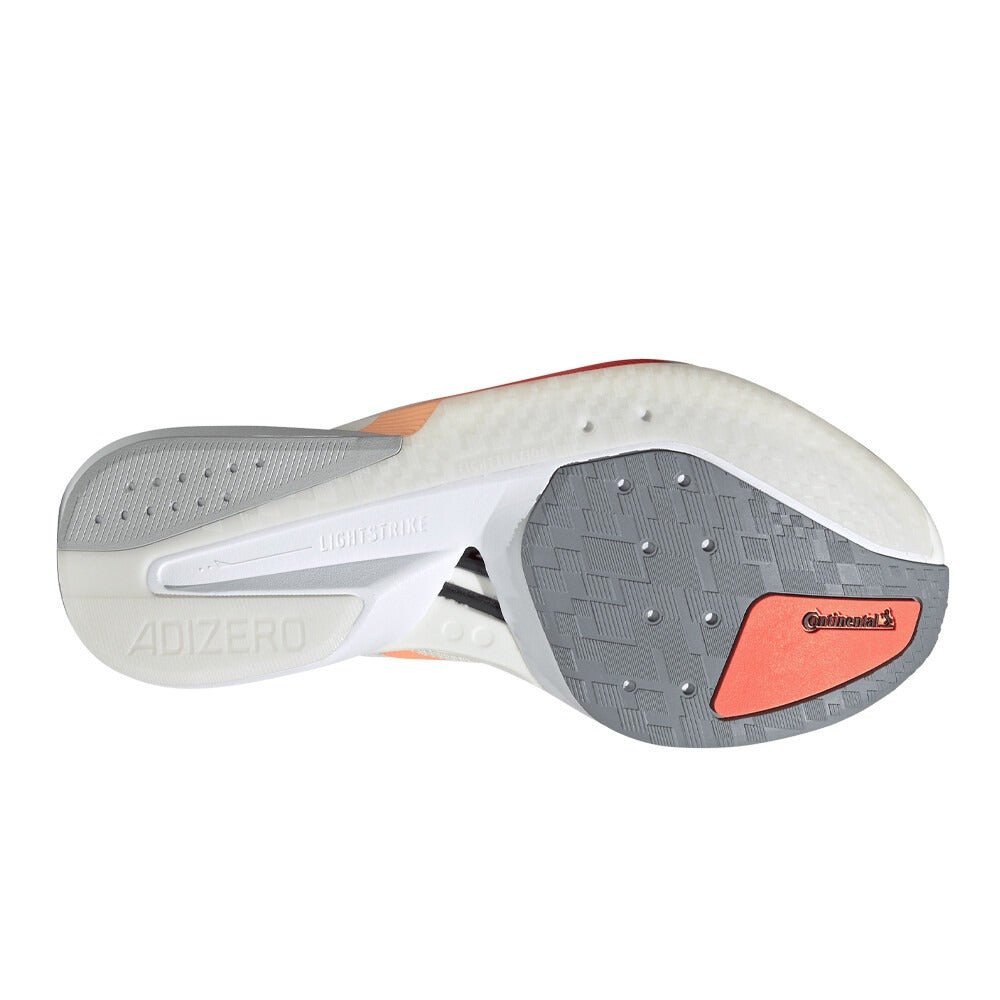 Adidas Women's Adizero Boston 13 - Off White / Beam Orange / Acid Orange - Interval Running