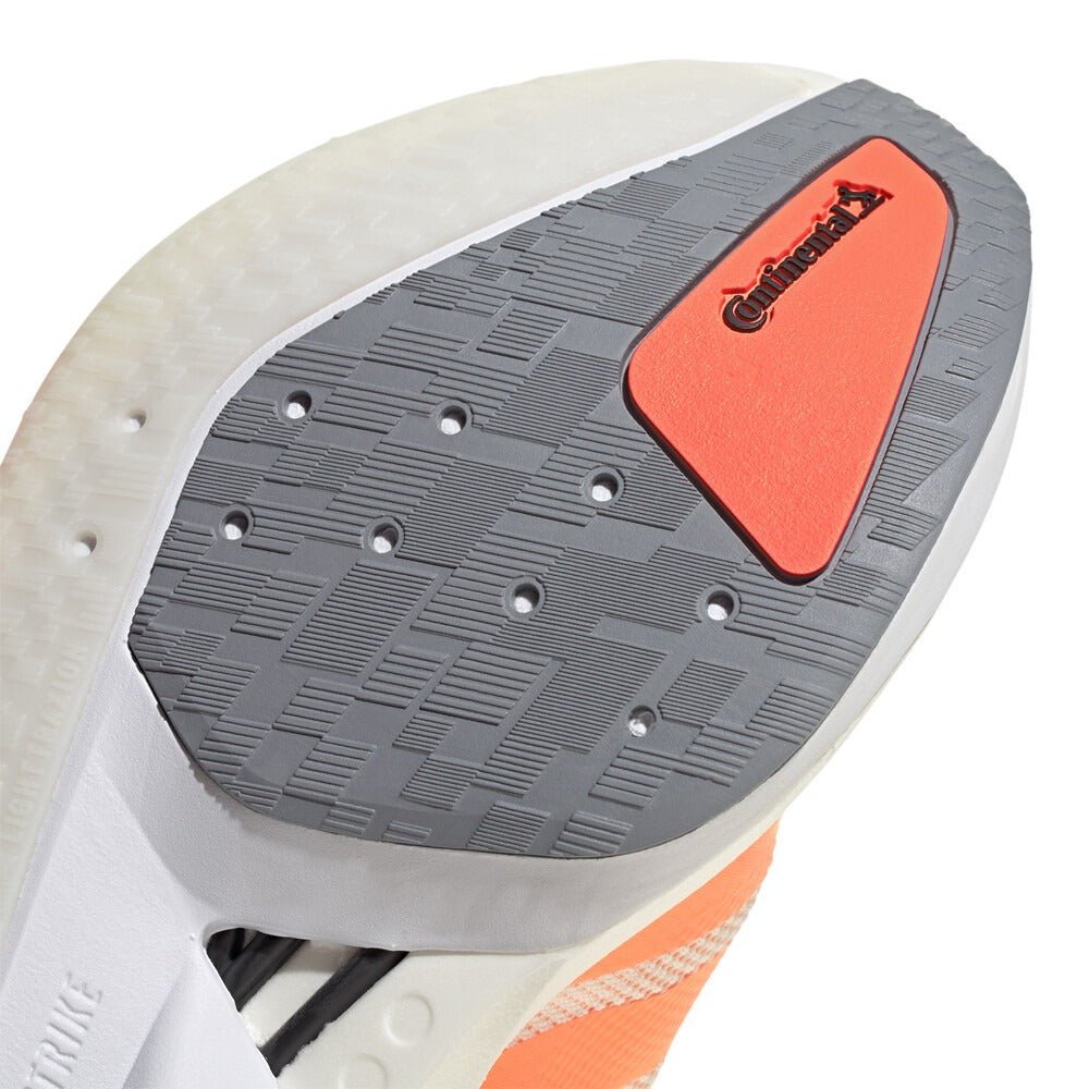 Adidas Women's Adizero Boston 13 - Off White / Beam Orange / Acid Orange - Interval Running