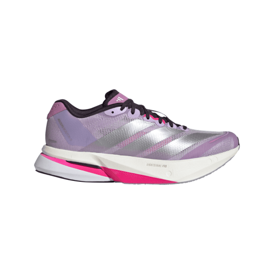 Adidas Women's Adizero Boston 13 - Powder Plum / Silver Metallic / Shock Pink - Interval Running