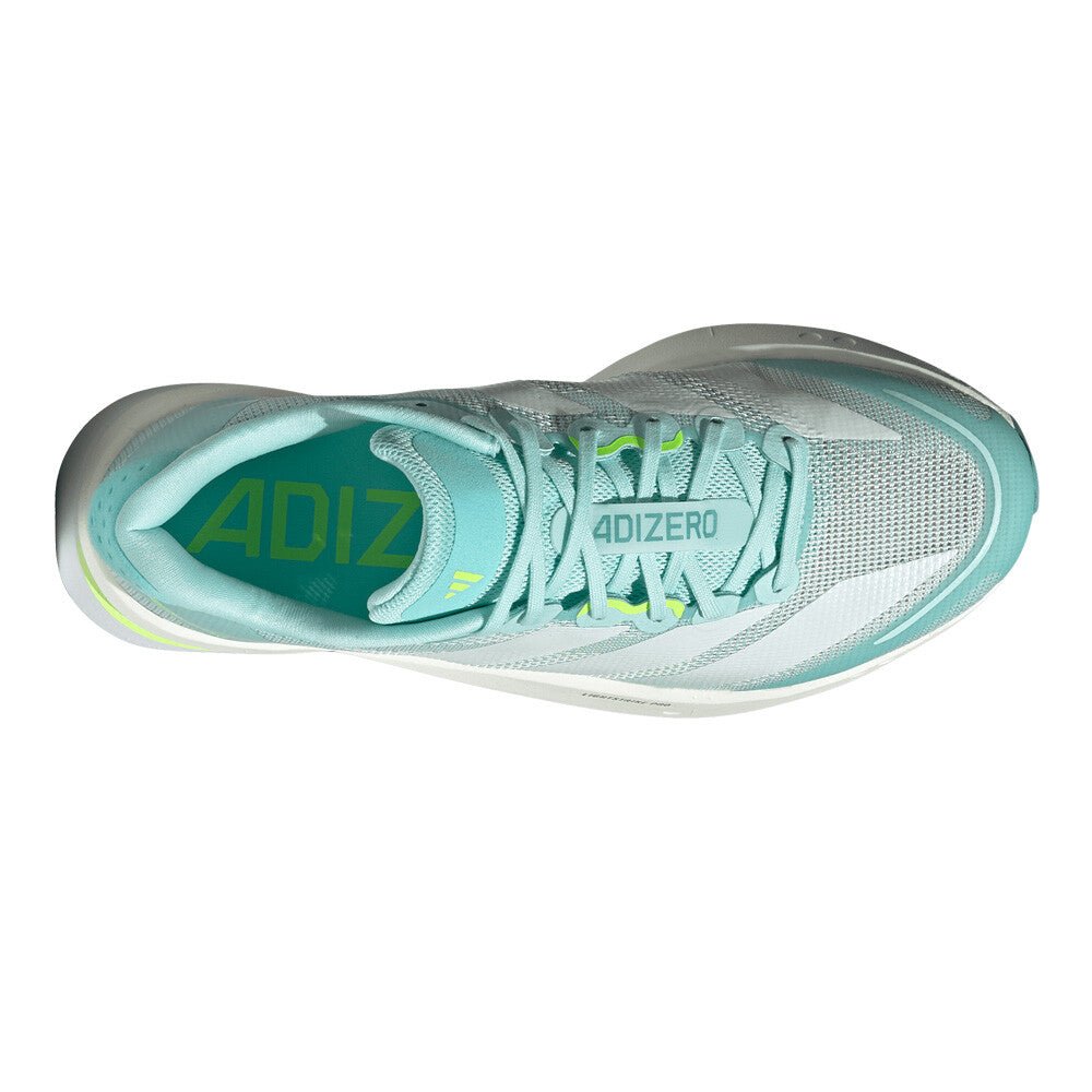 Adidas Women's Adizero Boston 13 - semi flash aqua / zero metalic / lucid lemon - Interval Running