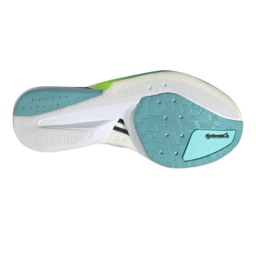 Adidas Women's Adizero Boston 13 - semi flash aqua / zero metalic / lucid lemon - Interval Running