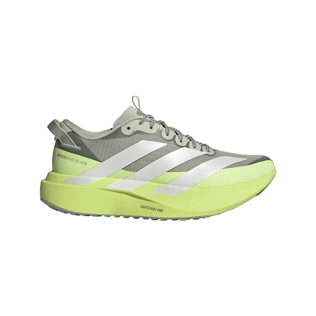 Adidas Women's Adizero EVO SL ATR - Halo Green / Zero Metalic / Frozen Lemon - Interval Running